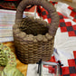 Simple Folk Art Bottle Cap Basket