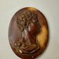 Brown Ceramic Emperor Nero Wall Cameo