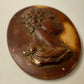 Brown Ceramic Emperor Nero Wall Cameo