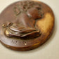 Brown Ceramic Emperor Nero Wall Cameo