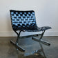 Leather and Chrome PLR 1 Chair, Ross Littell for ICF