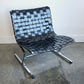 Leather and Chrome PLR 1 Chair, Ross Littell for ICF