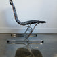 Leather and Chrome PLR 1 Chair, Ross Littell for ICF