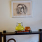 Sara Wash, Framed Drawing by Ed Shewmake