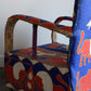 Blue Yoruba Beaded Armchair, Nigeria