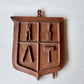 Wood Carved Hand Tools Folk Art Plaque, 1951