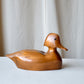 Wood Carved Duck Decoy, Hooded Merganser