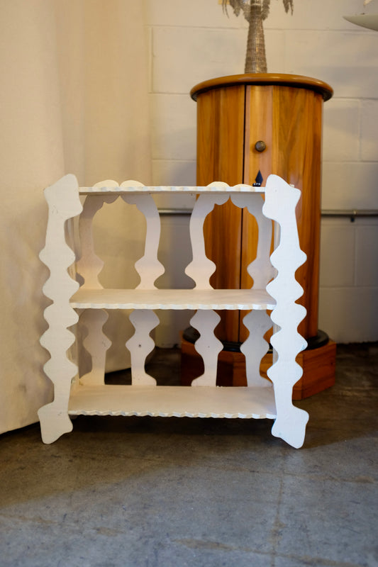 Folk Art Wood Carved Bones Shelf