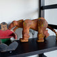 Antique Paper Mache Sabertooth Tiger Marionette