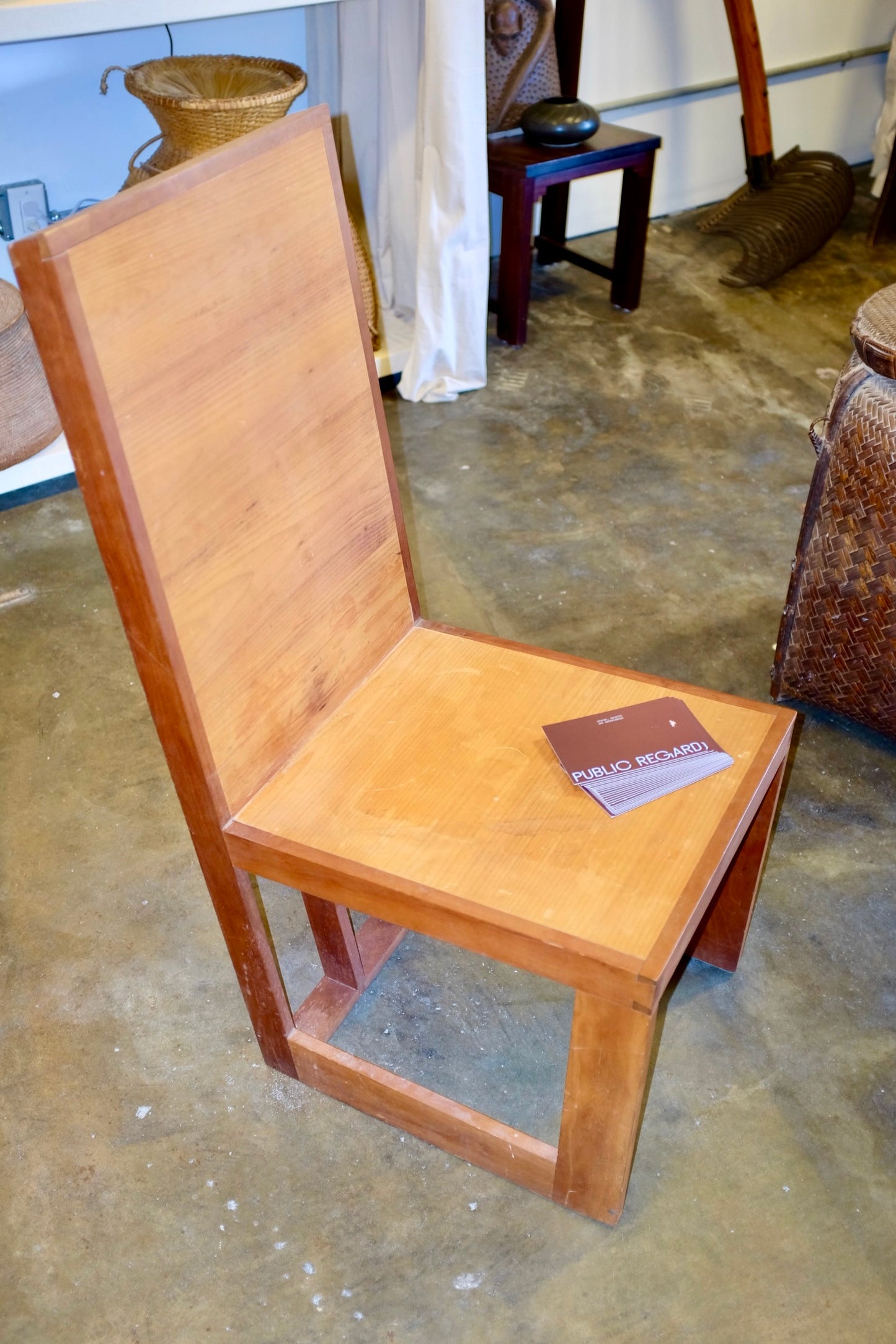 Simple Planar Wood Prototype Chair