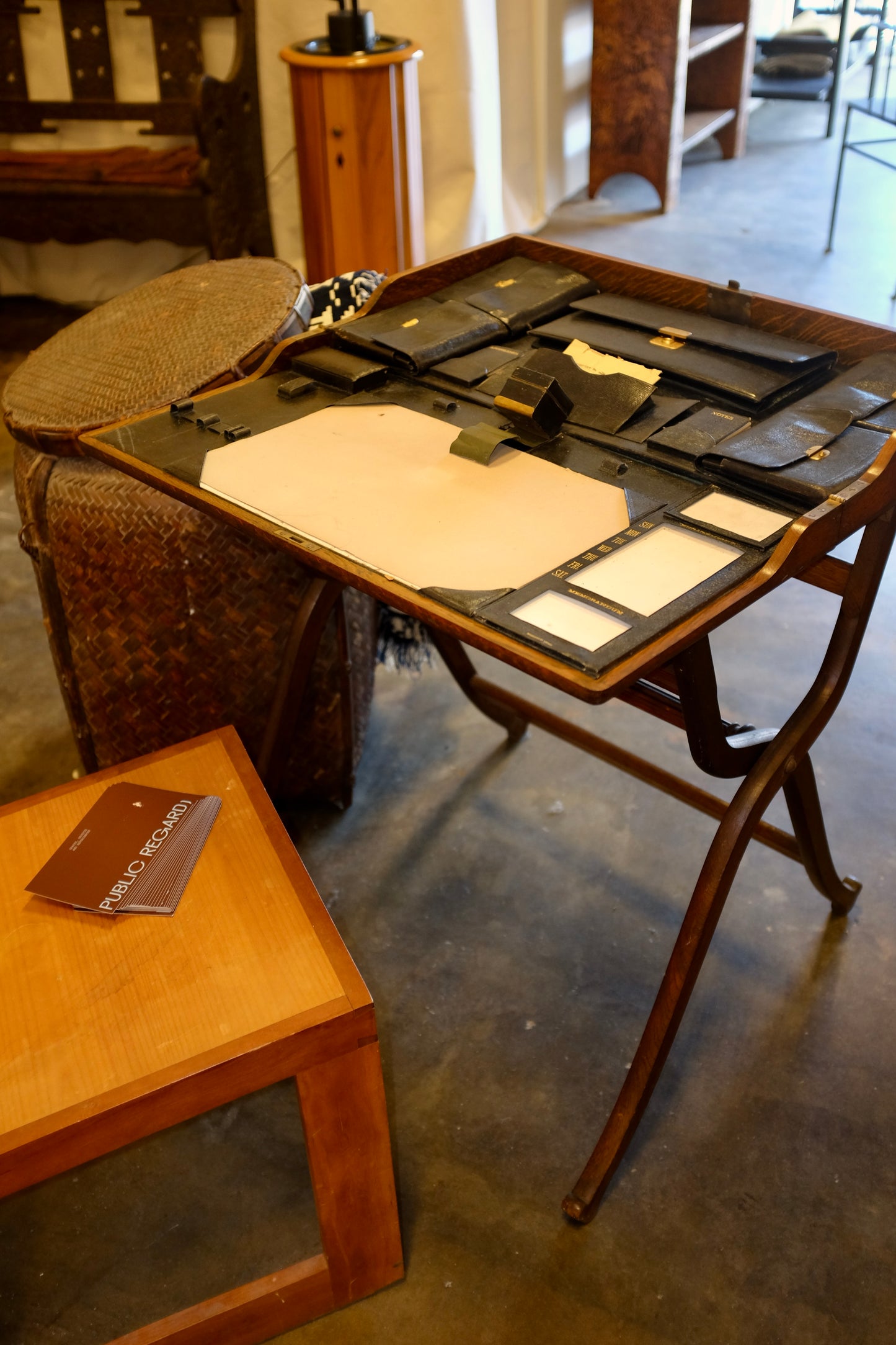 Oak Officer's Campaign Desk