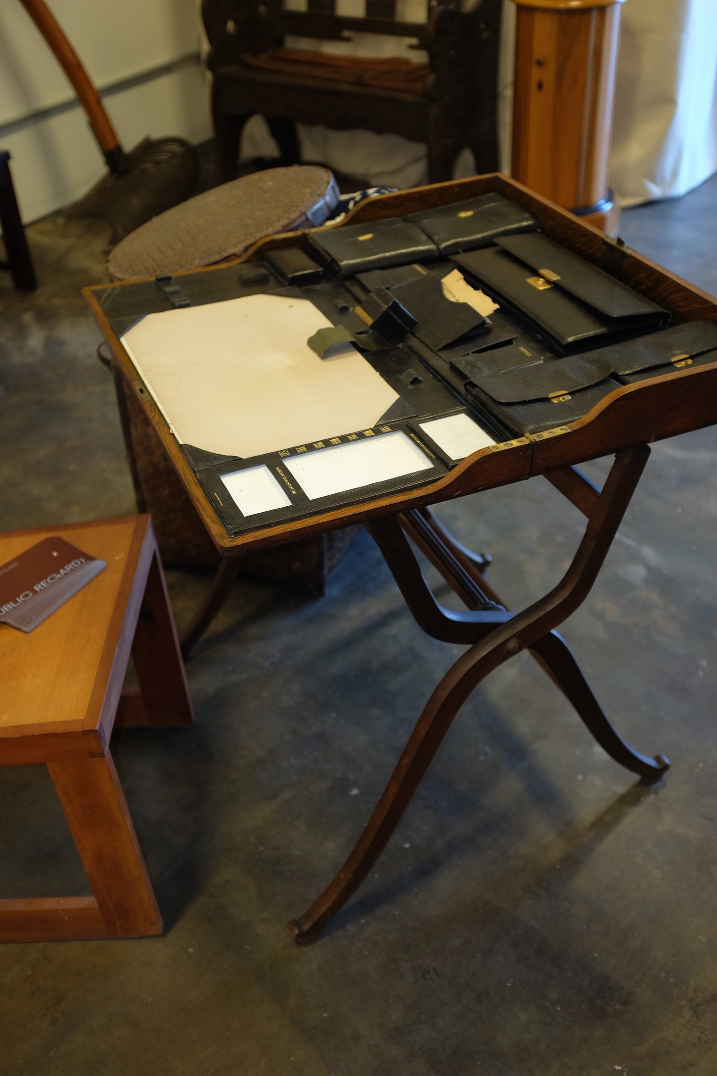 Oak Officer's Campaign Desk