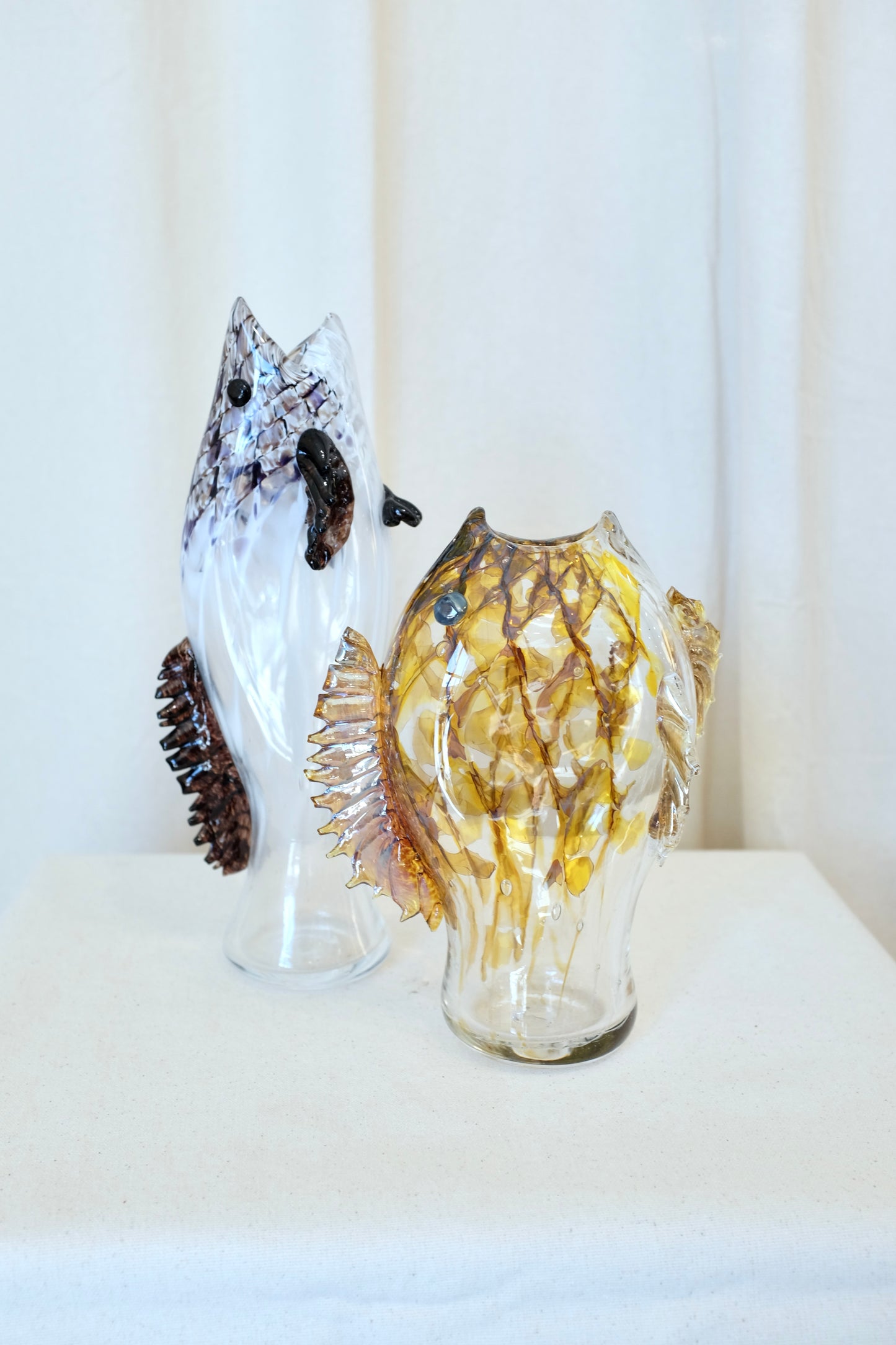 Art Glass Fish Vases, David Duthie