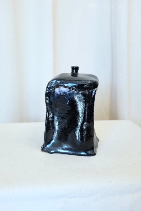 Warped Black Ceramic False Box