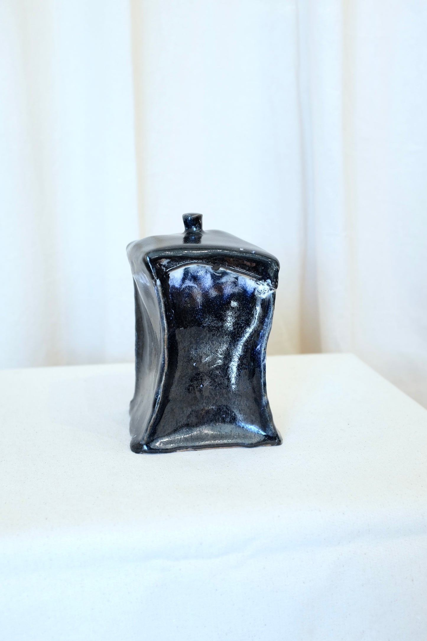 Warped Black Ceramic False Box