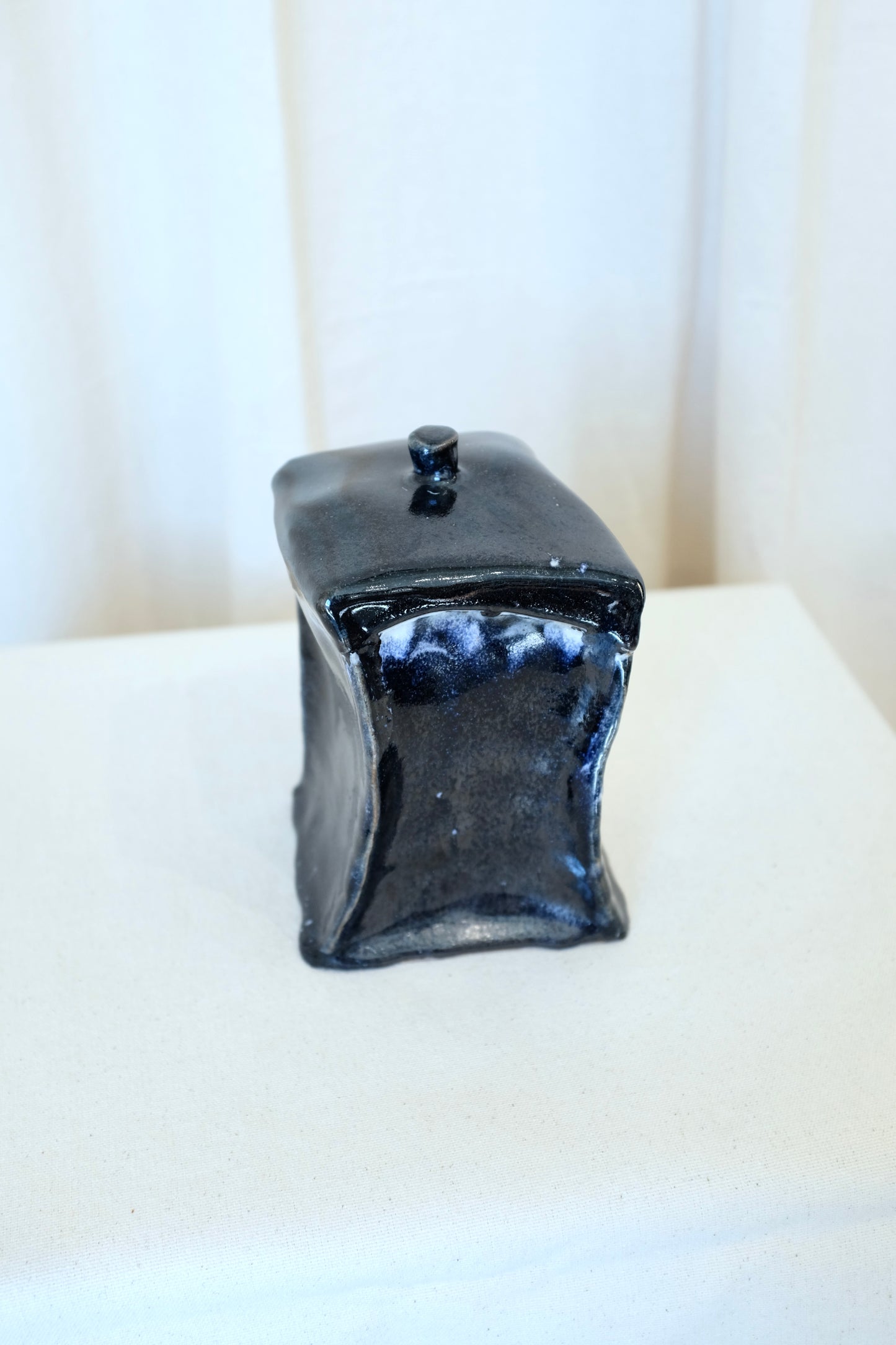 Warped Black Ceramic False Box