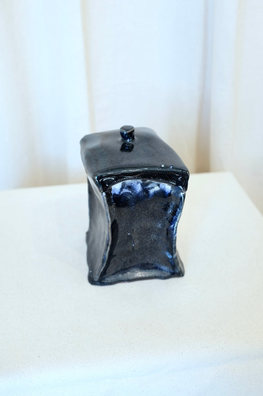 Warped Black Ceramic False Box