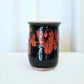 Black and Red Glazed Ceramic Vase