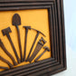 Framed Folk Art Mini Hand Tools