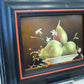Framed Still Life Oil Painting of Pears, Judith Lamb