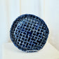 Blue Handmade Ceramic Woven Platter