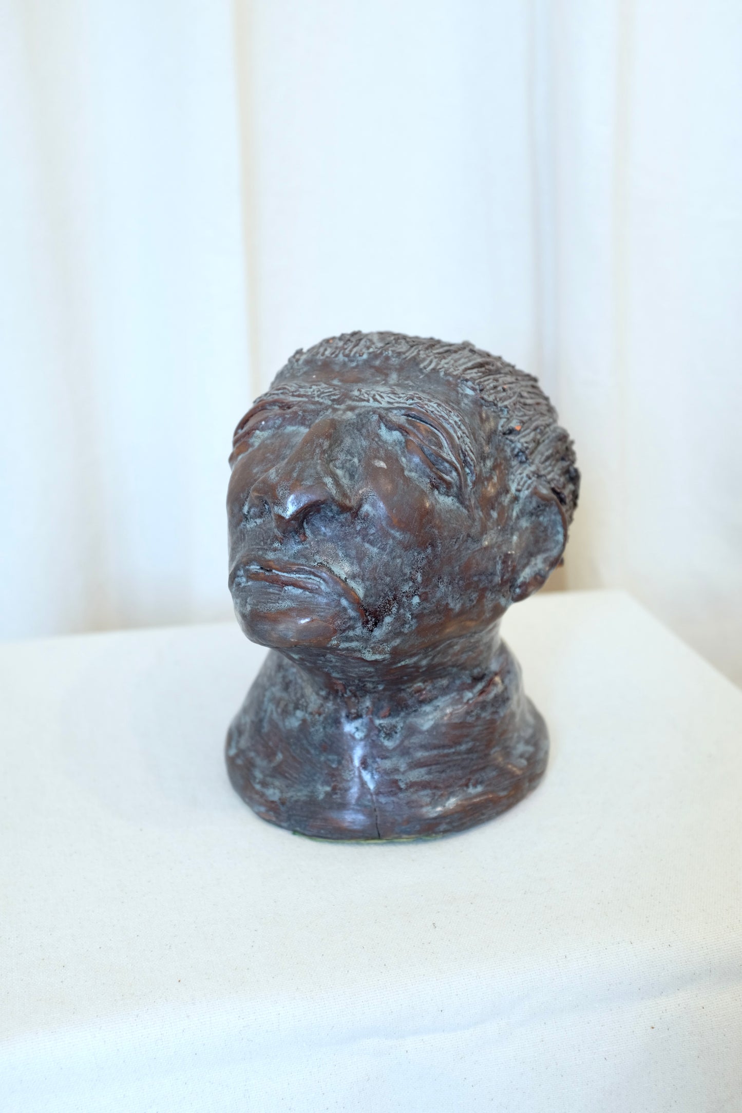 Glazed Terracotta Female Bust, Kirsten Wilbur