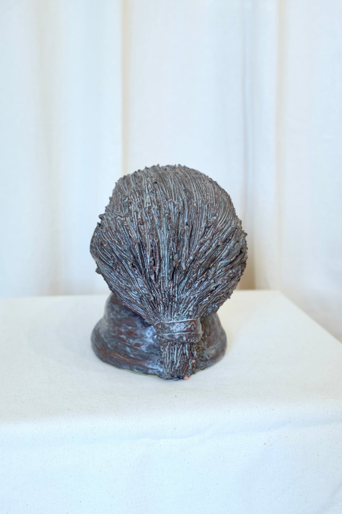 Glazed Terracotta Female Bust, Kirsten Wilbur