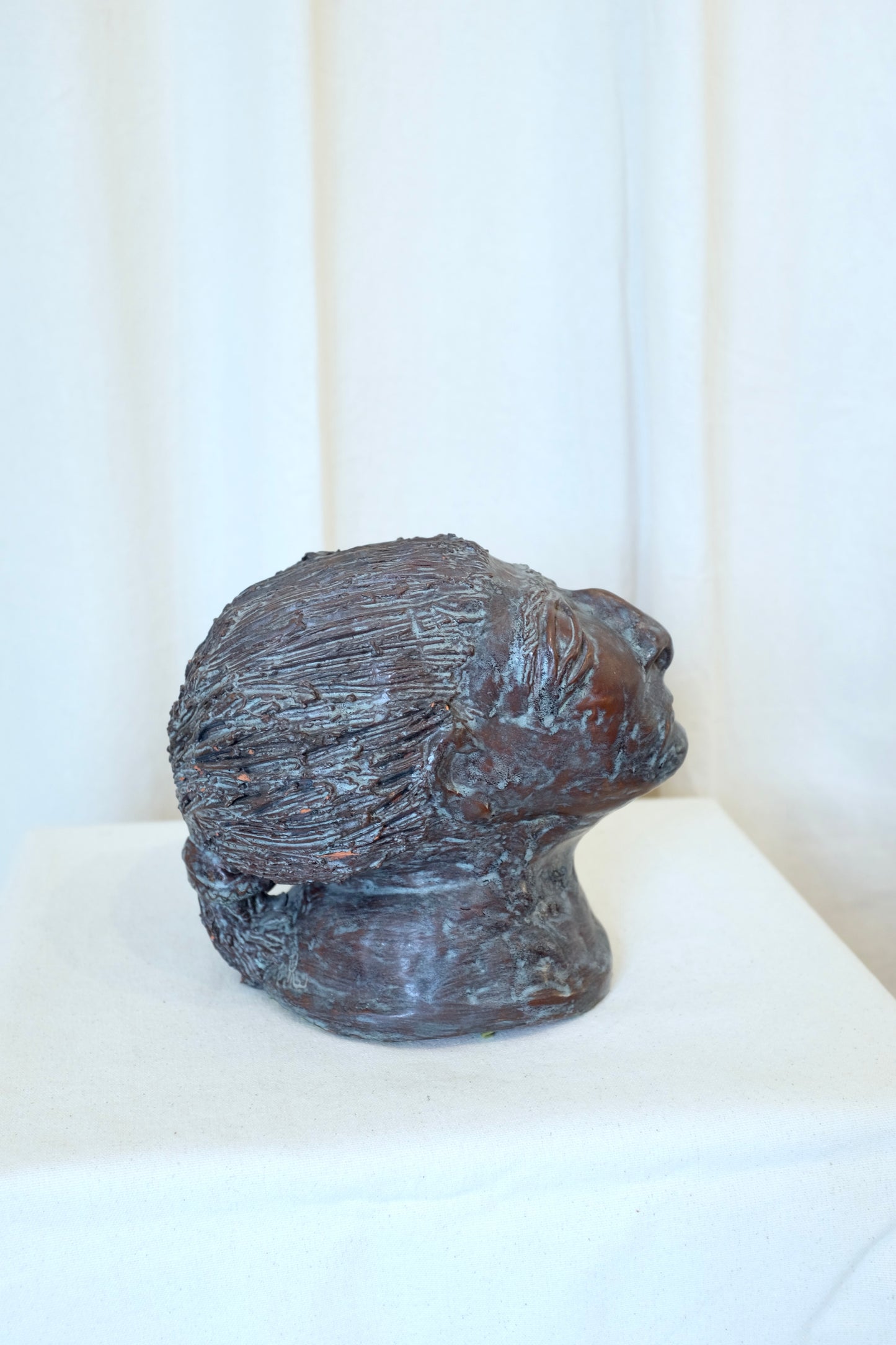 Glazed Terracotta Female Bust, Kirsten Wilbur