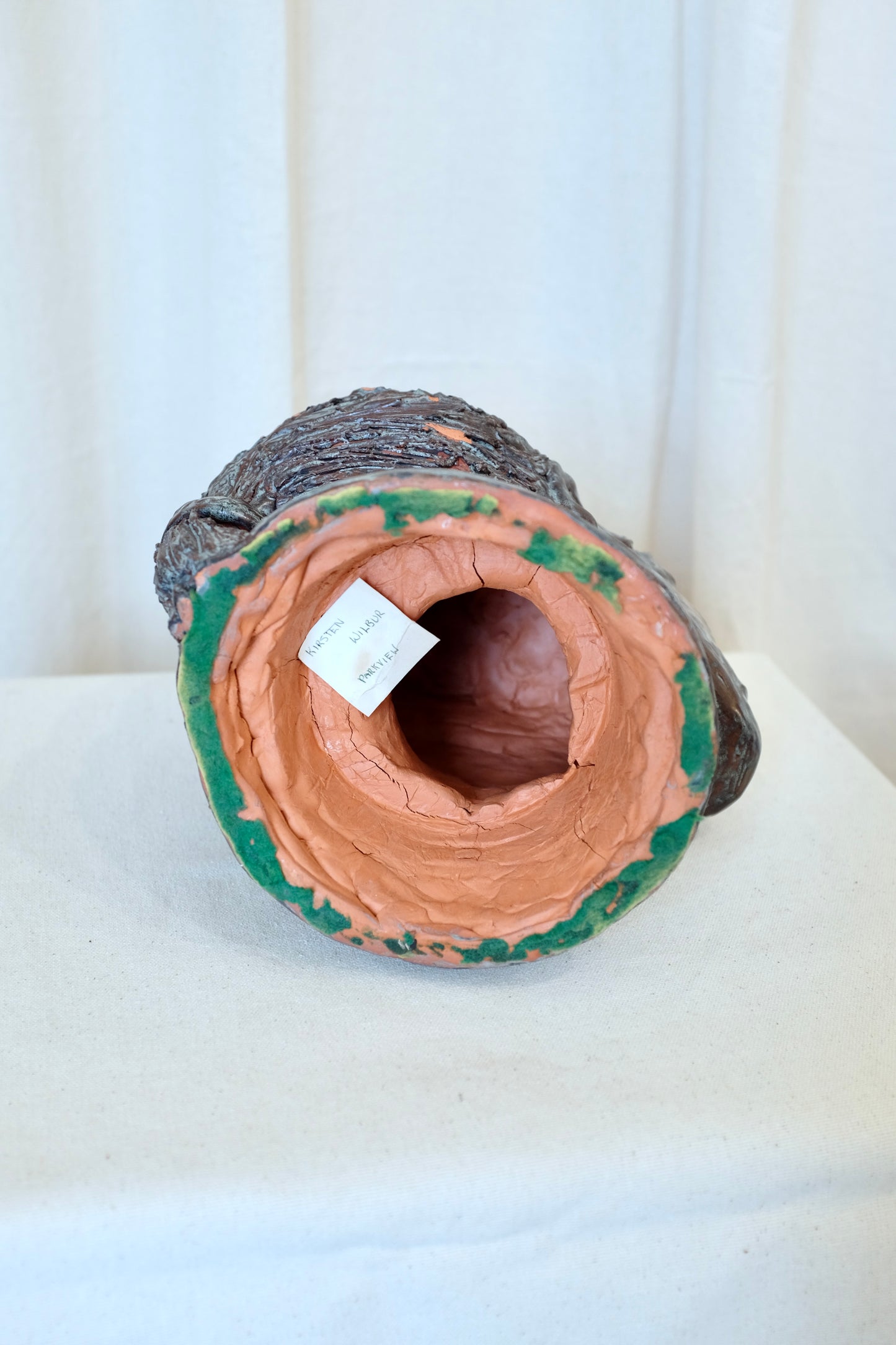 Glazed Terracotta Female Bust, Kirsten Wilbur