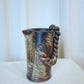 Japanese Ceramic Vase with Twisted Handle