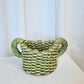 Yellow Folk Art Bottlecap Basket
