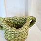 Yellow Folk Art Bottlecap Basket