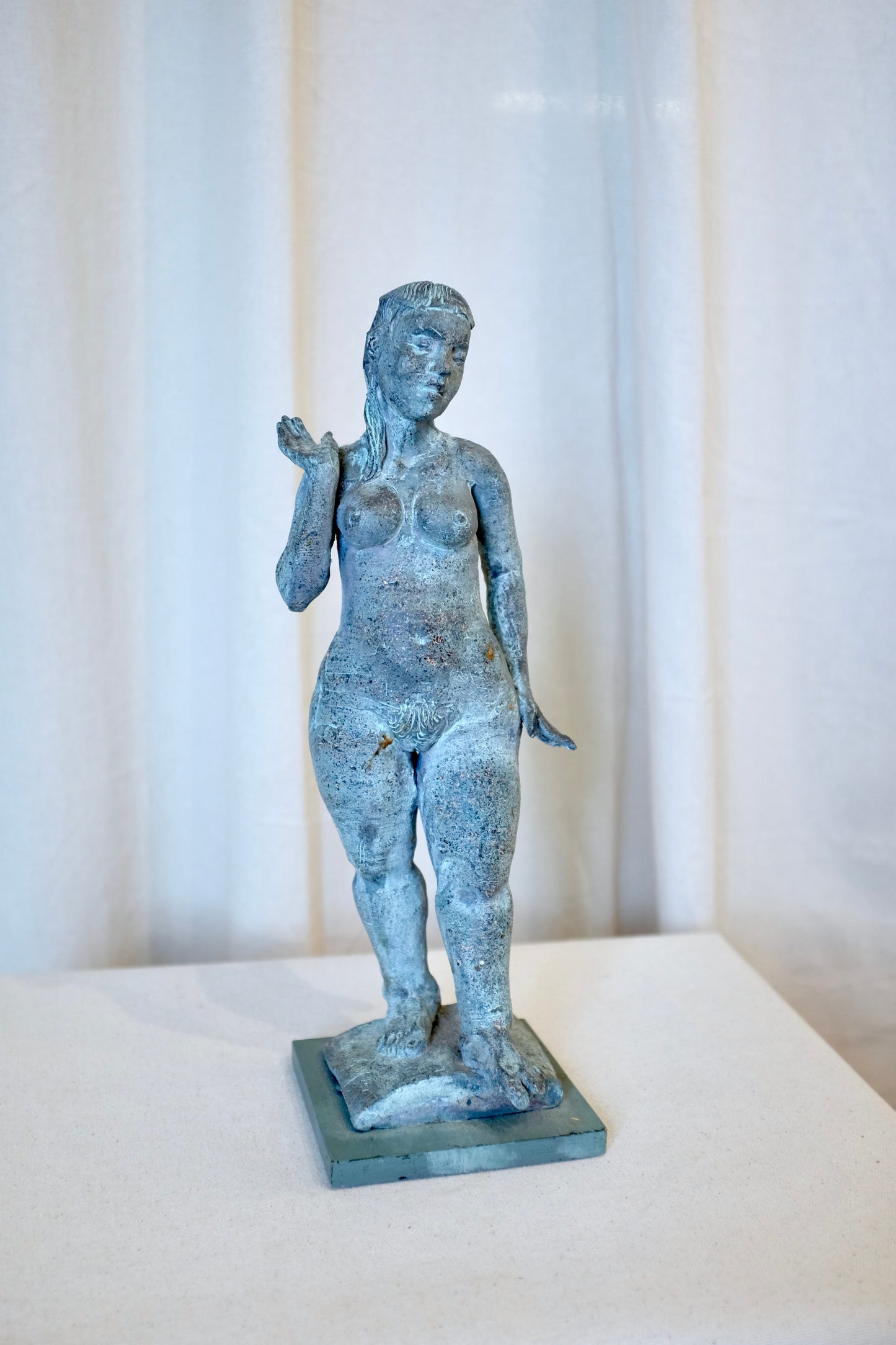 Standing Nude Ceramic Sculpture, Gustaf Miller