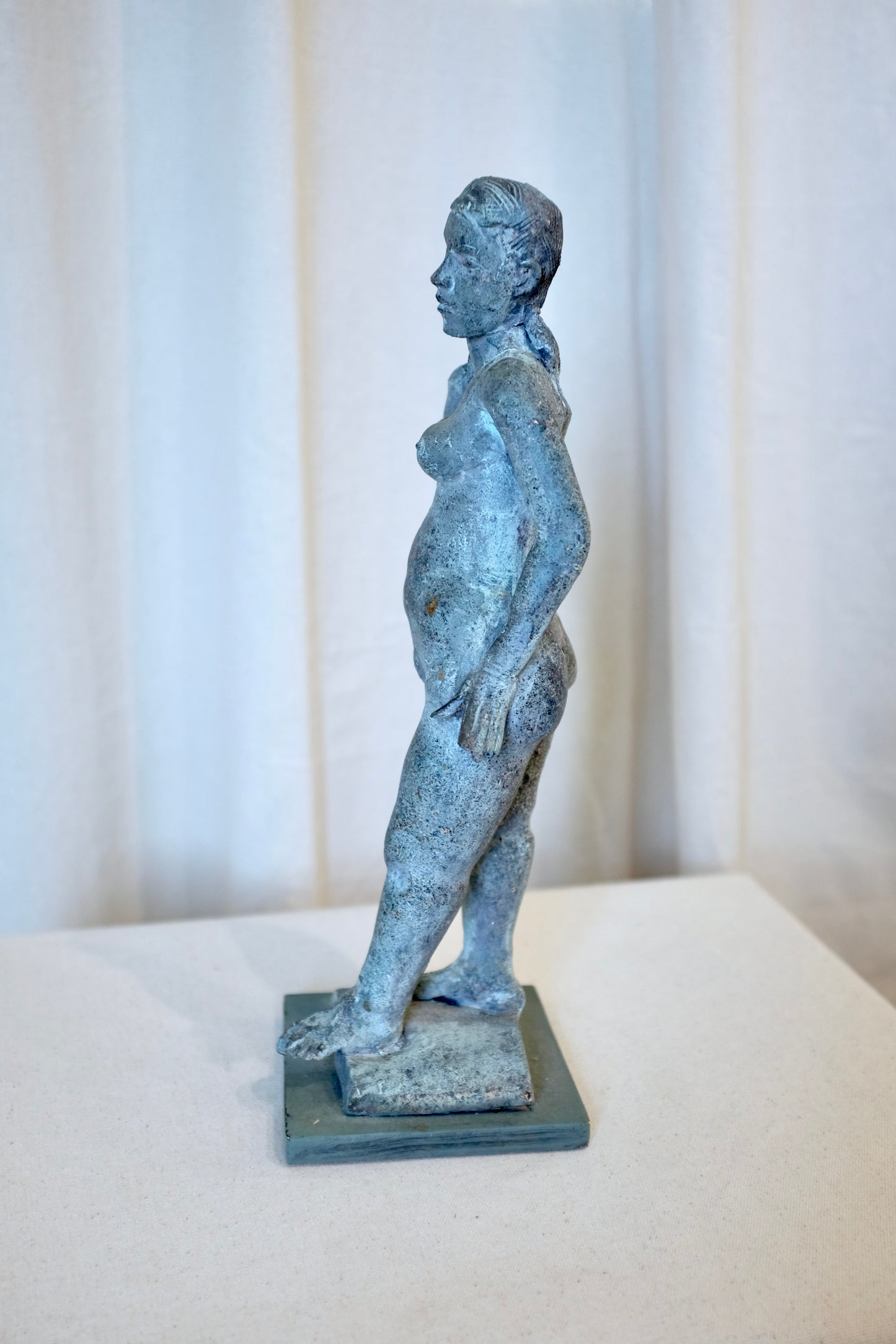 Standing Nude Ceramic Sculpture, Gustaf Miller