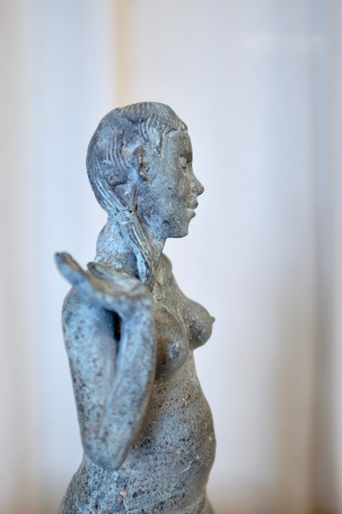 Standing Nude Ceramic Sculpture, Gustaf Miller