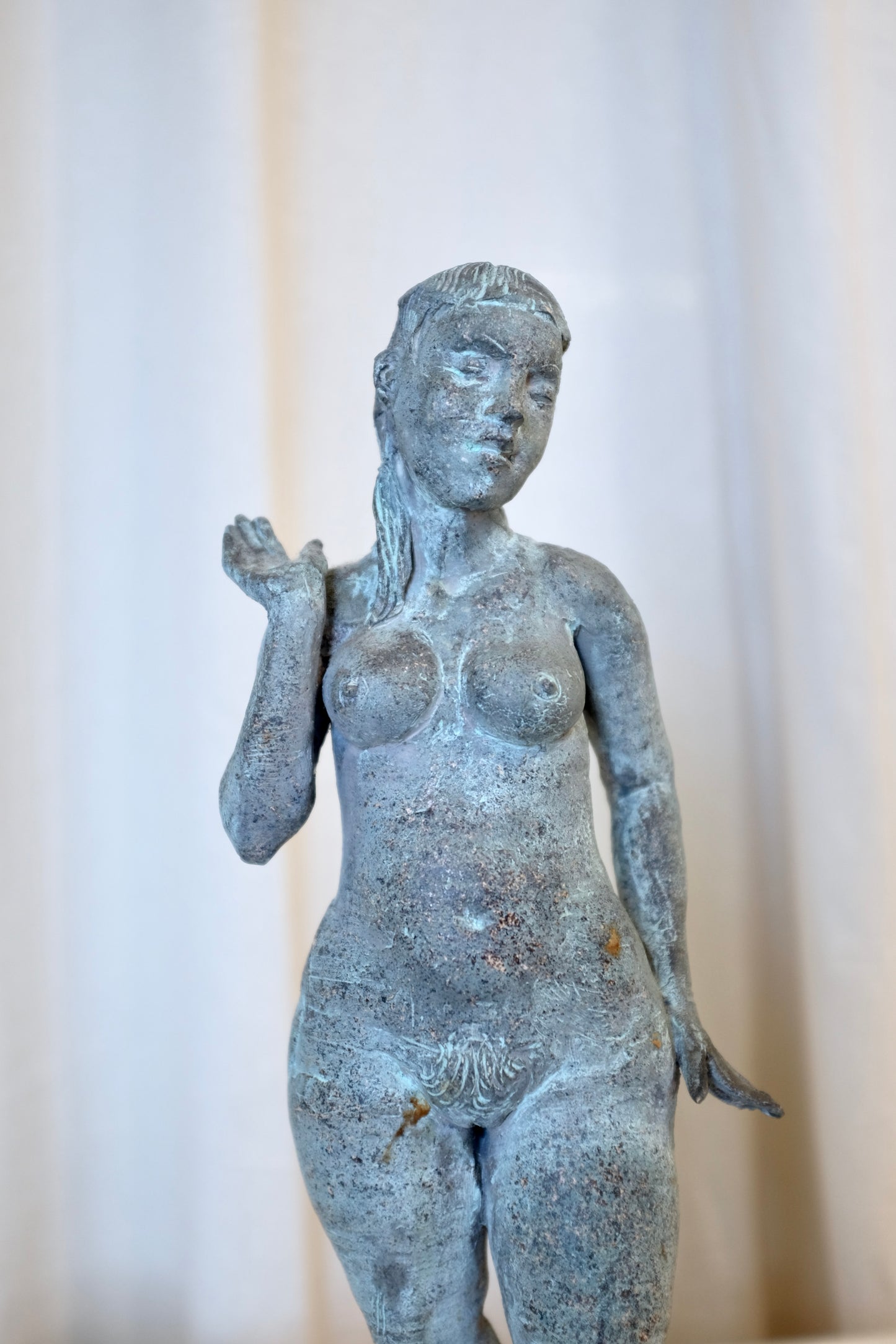 Standing Nude Ceramic Sculpture, Gustaf Miller