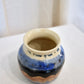 Blue, White, & Brown Small Vase