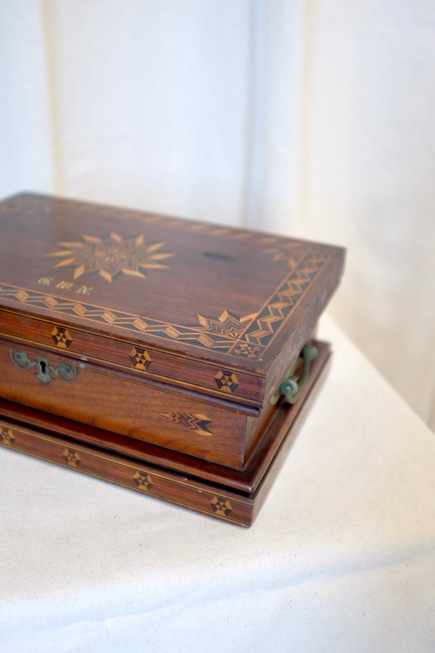 Victorian Inlaid Tabletop Box