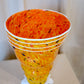Tall Orange Murano Glass Vase, Barovier & Toso