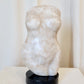 Marble Abstract Female Torso Bust on Base, Barbara Ross Grossman