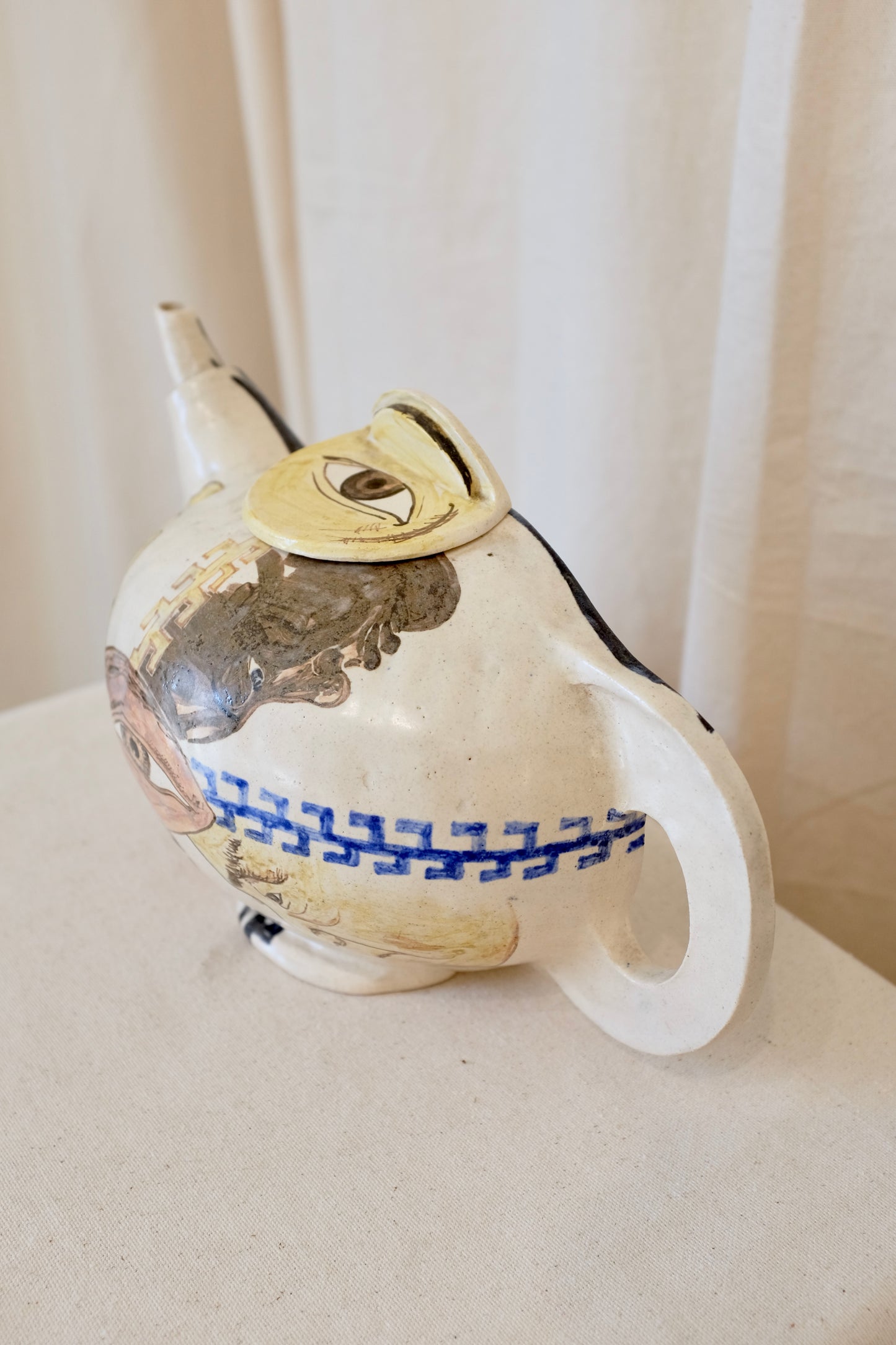 Art Pottery Teapot with Eye and Face, Marilyn Andrews