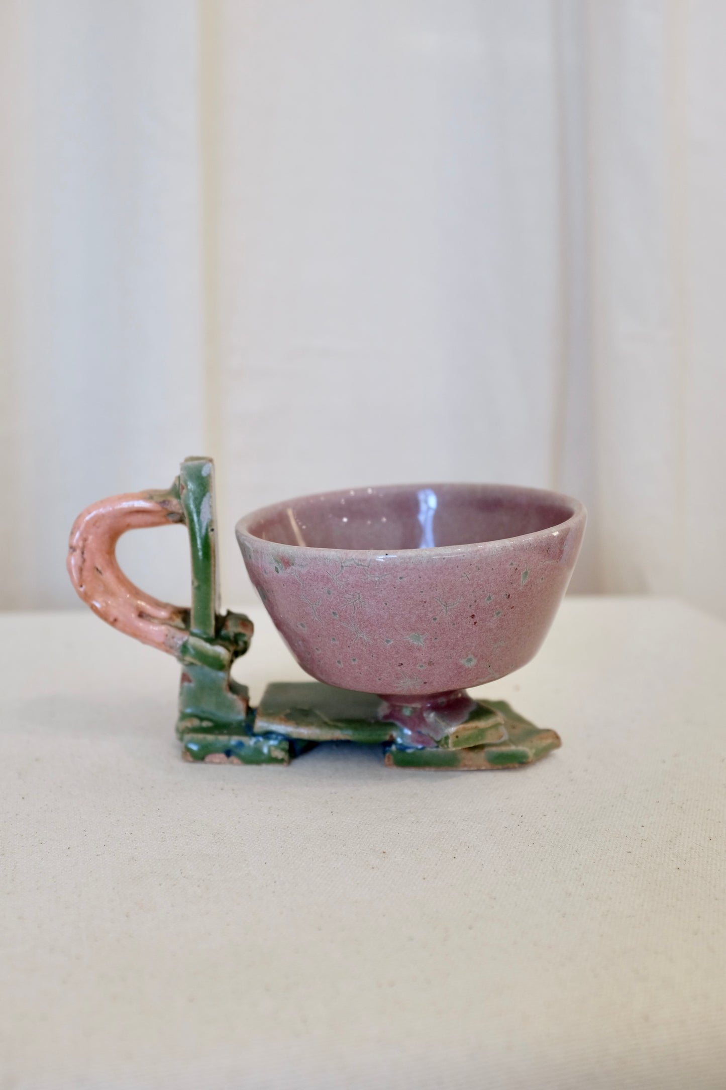 Art Pottery Handled Cups