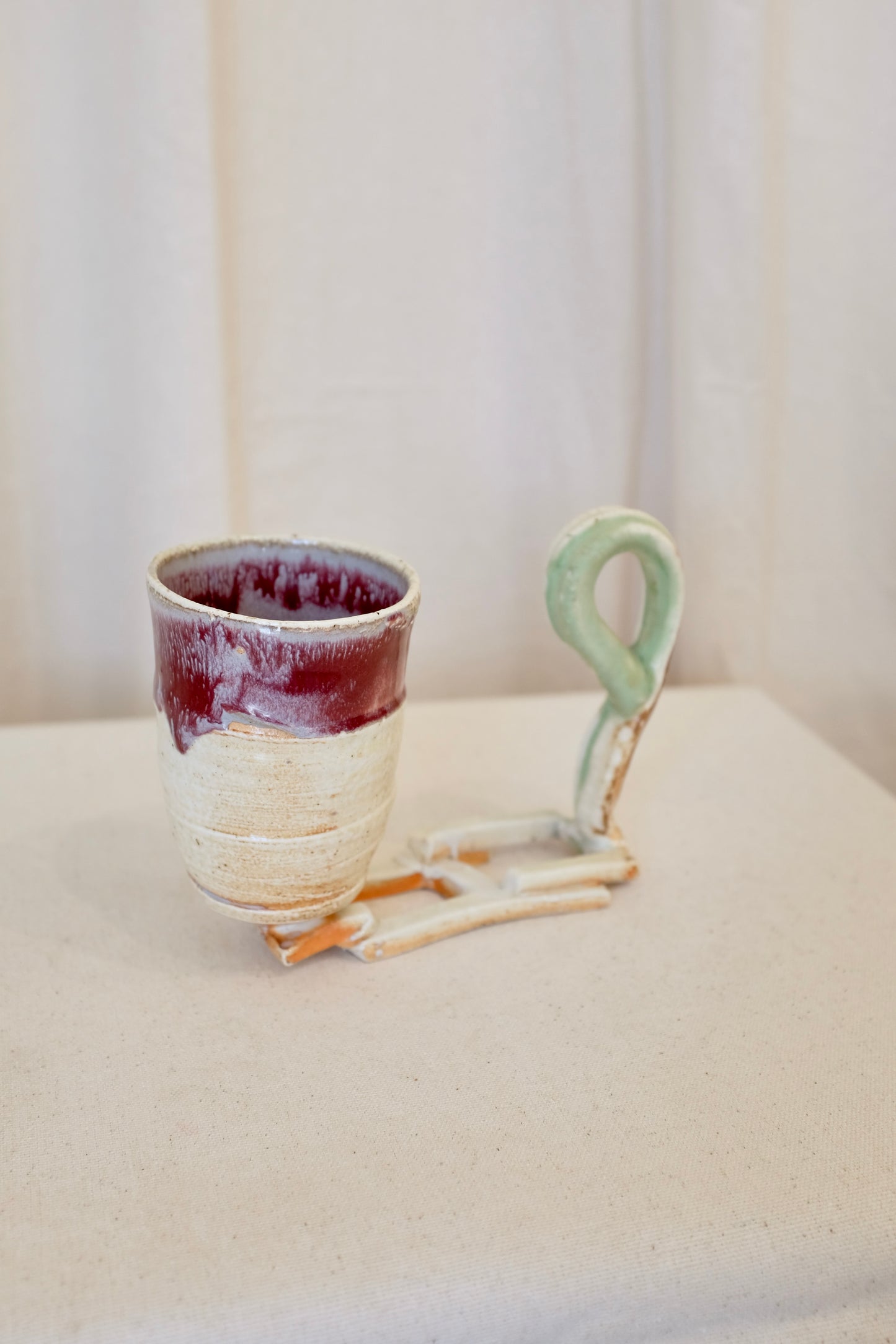 Art Pottery Handled Cups