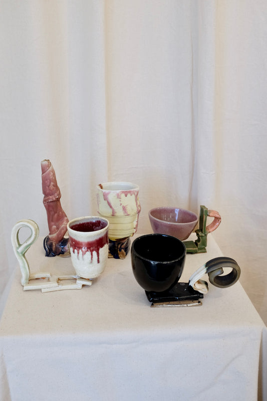 Art Pottery Handled Cups