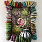Colorful Painted Collage in Sculpted Frame, Marcia Gygli King