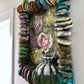 Colorful Painted Collage in Sculpted Frame, Marcia Gygli King