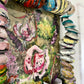 Colorful Painted Collage in Sculpted Frame, Marcia Gygli King