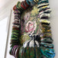 Colorful Painted Collage in Sculpted Frame, Marcia Gygli King