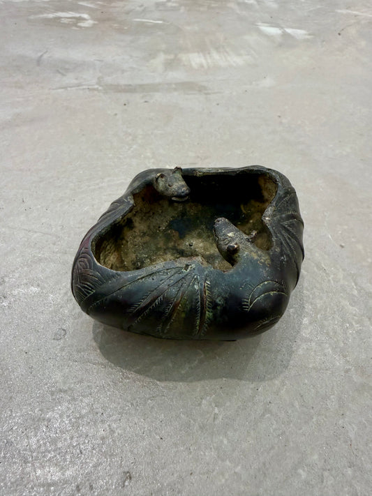 Antique Chinese Bronze Bat Form Censer