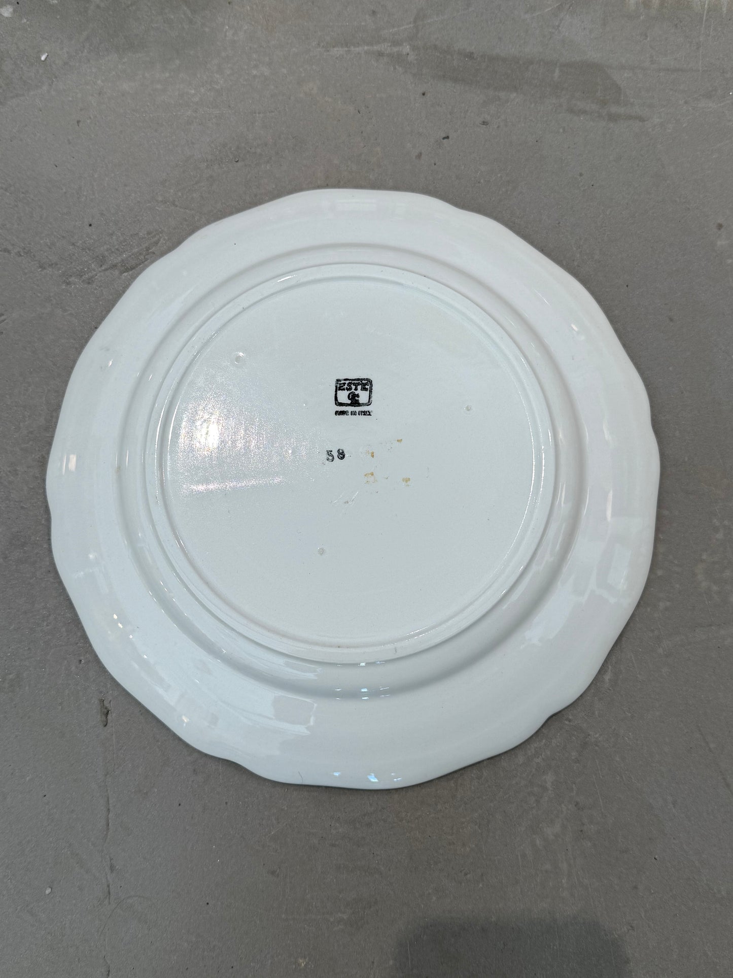 Trompe L'oeil Olives Ceramic Plate, Este Ceramiche, Italy